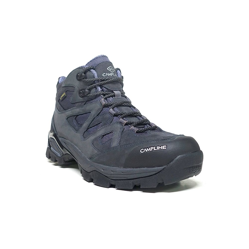 [CAMPLINE] Santiago Hiking Shoes (Dark Grey)– Unisex, Ultra-Lightweight, Waterproof, with Ankle Protection for Enhanced Safety, Made in Korea